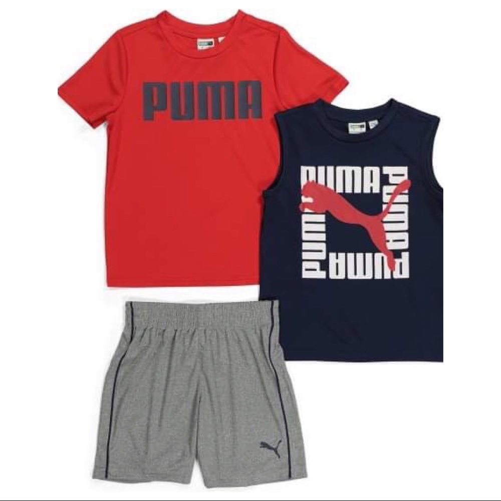 Puma boy active performance shorts set 0087